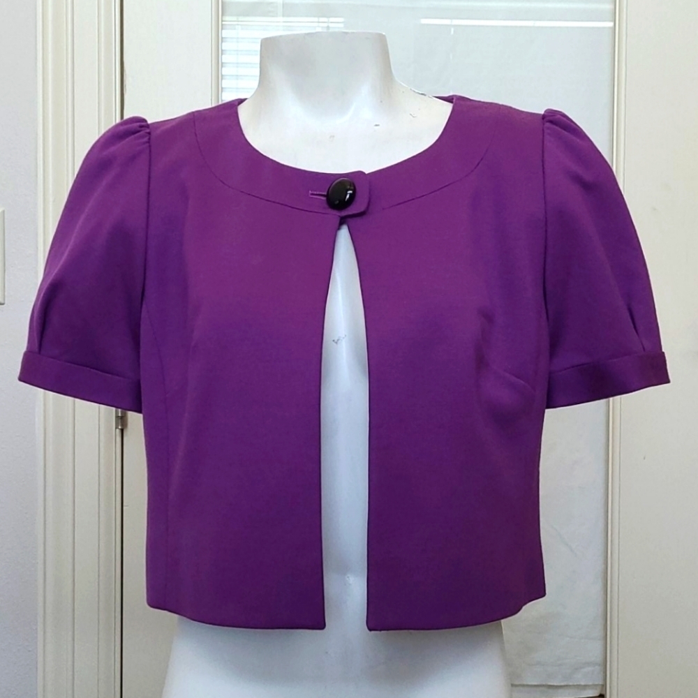 Ann Taylor Purple Bolero Shrug - Picture 1 of 4